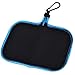 BCP Black Color Neoprene Multi-Functional Mouse Storage Bag Pad with Carabiner