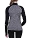Slimour Women Track Jacket Running Thumb Hole Shirts Yoga Tops 1/2 Zip Pullover Long Sleeve