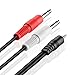 TNP Premium 1/8 to 1/4 Stereo Cable Male to Male 6ft - Dual Y-Connector 1/4 to 1/8 Audio Cable - 3.5mm TRS to Dual 6.35mm TS Cable Compatible with Smartphone, Laptop, Speaker, Amplifier, Audio Mixer