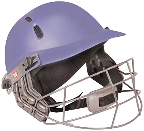 SS Elite Cricket Helmet, Navy, Large