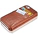 KAVAJ iPhone SE/5S/5 Case Leather Dallas Cognac Brown - Genuine Leather Cover with Business Card Holder. Slim Fit Flip Case As Premium Accessory for The Original Apple iPhone Doubles As A Wallet.