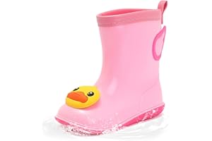 B.DUCK BABY B.Duck Kids Rain Boots for Boys Girls Waterproof Toddler Cartoon Garden Boots