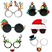 Ocean Line Novelty Christmas Glasses - 6 Pack Creative Funny Eyewear, Happy New Year Celebration, Holiday Costume Party Supplies Decoration for Kids and Adults