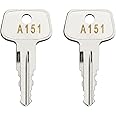 A151 SKS roof Rack Key,Replacement Key for Yakima SKS Ski, Roof, Carrier Racks,Cargo Box and Crossbars.(Code A151-2 pcs)