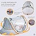 Wayfinder TravelTot, Baby Travel Tent Portable Baby Travel Bed Indoor & Outdoor Travel Crib Baby Beach Tent UPF 50+ UV Protection w/Mosquito Net and 2 Pegs (Gray/Orange)