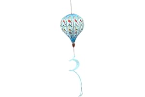 Ｂｅｓｇａ Hot Air Balloon Wind Rotator Ornament Whirligig Garden Rotating Windmill Wind Twister for Outdoor Patio Balcony Lawn Ho
