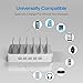 Multi Device Charging Station MSTJRY 5 Port USB Charger Station Dock for Apple iPhone ipad Android devices(White, 4 Lightning & 1 Micro USB Cables &1 Type-C Included)