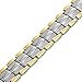 Willis Judd Mens Titanium Magnetic Bracelet Magnetic Bracelets for Men Adjustable Bracelet Length with Sizing Tool (Gold Silver)