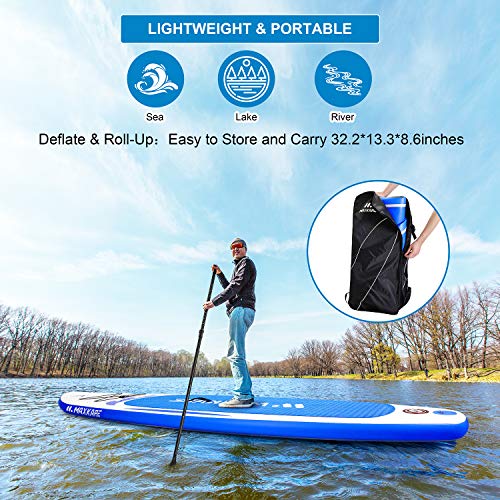 MaxKare Stand Up Paddle Board Inflatable SUP W Standup Paddle Board
