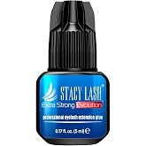 Extra Strong Evolution Eyelash Extension Glue Stacy Lash (0.17fl.oz/5ml)/1-2 Sec Dry/Retention &ndash; 8 Weeks/Black Adhesive