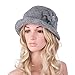 Lawliet Womens 1920s Winter Wool Cap Beret Beanie Cloche Bucket Hat A299