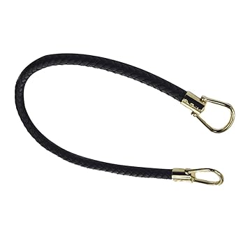 Baoblaze Leder Taschengriffe Taschenbügel Taschenhenkel DIY Tote Handtasche Erstaz Zubehör - Schwarz