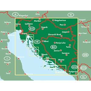 Croatia 1:500,000 (English, Spanish, French, Italian and German Edition)