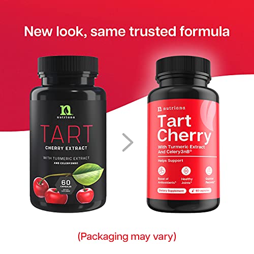 Tart Cherry Extract Capsules with Celery Seed and Turmeric 2500mg