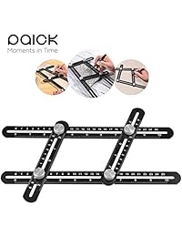 Regla de medición multiángulo, herramienta de aleación de aluminio para copia en forma irregular, herramientas versátiles de diseño