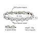 MagEnergy Crystal Arthritis Bracelet for Women with Negative Ion Fatigue Relief and Balance Your Body Life with Adjustable Tool and Jewelry Box
