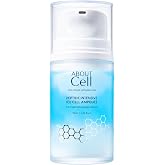 ABOUT CELL Peptide Serum for Face, 13 Peptides, Firming &amp; Cooling, 50ml | Korean peptide ampoule with PDRN, hyaluronic acid and gel capsules for firming care and lightweight hydration.