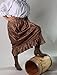 Women's Calico Pioneer Skirt Size ML, Brown