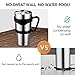 Homitt 30 oz Insulated Tumbler Travel Mug, Double Wall Vacuum Stainless Steel Cup Bundle with Lid, Handle, 2 Curved Straws, Cleaning Brush, (24 Hours Ice Retention)