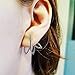 2 Pair Lotus Flower Jewelry Simple Chic Earrings Best Gift for Women/Girls (Gold & Silver)