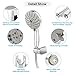 High Pressure Showerhead Handheld Showerheads 5 Spray Settings Body Sprays, Adjustable Shower Head with Hose Easy to Install Detachable Chrome Stainless Steel for Bathroom