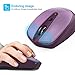 TECKNET Wireless Mouse for Laptop, 2.4G Quiet Computer Mouse with USB Receiver, 4 Buttons Portable Cordless Mice for Chromebook, Laptop, PC, Mac, 800/1200/1600 DPI - Lavender