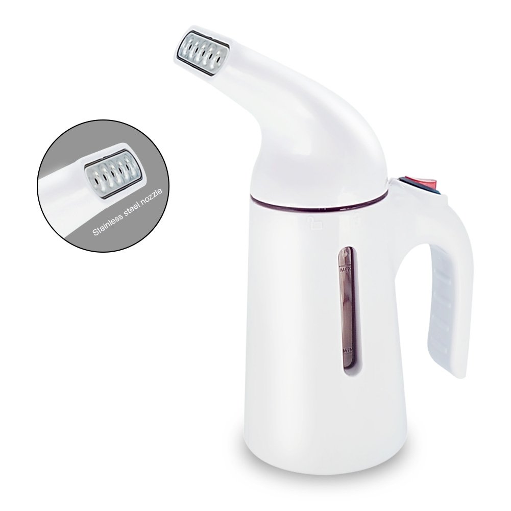 Garment Steamer Travel Fabric Steamer with 150ml Water Tank 45 Seconds Heat-Up Auto Shut-Off Safety Protection Perfect for Home & Hotel