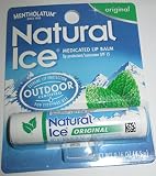 Mentholatum Natural Ice Medicated Lip Protectant Sunscreen, 12 Count