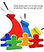 Agirlgle Wood Building Blocks Stacking Game Toys for Kids Children Toddlers Preschool Boys and Girls Learning Educational Toys 3D Wooden Assembled Toys Tile Balance Block Game 4 Color,16 Pieces