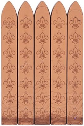 GZZOU 5 Pcs Manuscript Seal Wax Sticks with Wicks Sealing Wax For Postage Letter Retro Vintage Wax Seal Stamp (G-08)