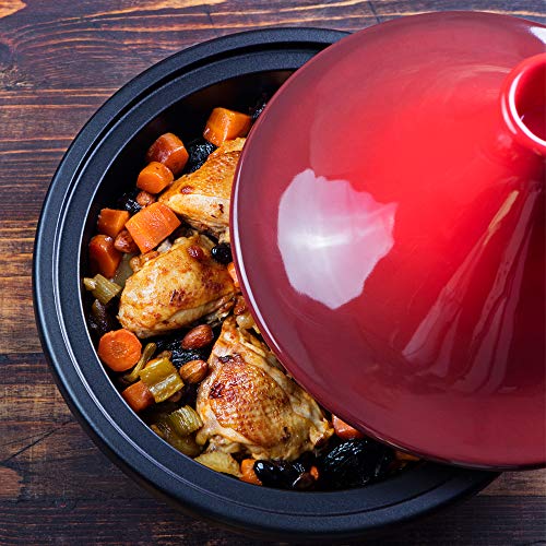 Moroccan-Tagine-by-Kook-Ceramic-Lid-Cast-Iron-Base-Red-Stove-Safe-25qt