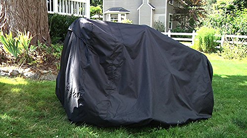 image for TUOP Riding Lawn Mower Cover Heavy Duty Lawn Tractor Cover Waterproof 