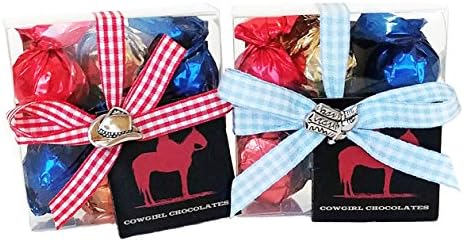 Gourmet Chocolate Assorted Truffles by Cowgirl Chocolates (Assorted Spicy &amp; Mild, 6 Shooter Gift Boxes)