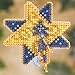 Shining Star Beaded Counted Cross Stitch Christmas Ornament Kit Mill Hill 2007 Winter Holiday MH18-7305