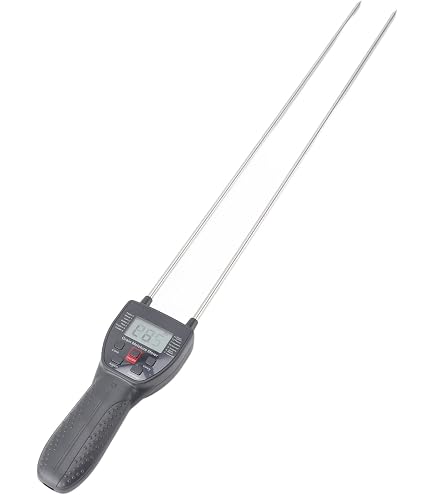 Portable Cup-Type Grain Moisture Tester – Measures 25+ Grains (Wheat, Corn, Coffee) With ±0.5% Accuracy, Auto Temperature Compensation, 250-Record Storage For Farmers & Food Processors