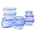 GlassLock 18 Piece Oven Safe Assortment Set, Blue