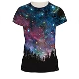 JIAYIQI Unisex Funky Digital Print T-Shirt 3D Graphic Short Sleeve Tees