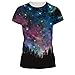 JIAYIQI Unisex Funky Digital Print T-Shirt 3D Graphic Short Sleeve Tees