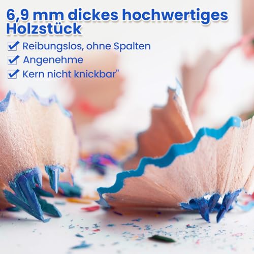 MARCO Professional Art Lovers Colouring Pencils Set 48 Colours Thick Oil Chalk Leads in Wooden Pencils Series D4300 A Popular Choice for Professional Painters and Painters
