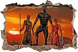 Black Panther Movie 3D Smashed Wall Sticker Decal Decor Art Mural Marvel J967, Large