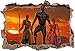Black Panther Movie 3D Smashed Wall Sticker Decal Decor Art Mural Marvel J967, Large