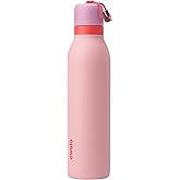 Owala FreeSip Twist Insulated Stainless Steel Water Bottle with Straw for Sports and Travel, BPA-Free, 24-oz, Angel Food Cake