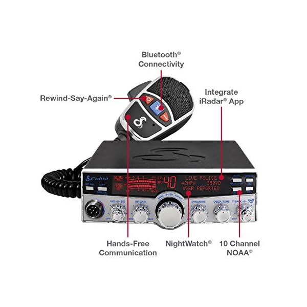 Cobra 29 LX Radio CB de 40 canales | Negro / Plateado - Imagen 4