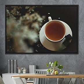 signwin Framed Canvas Wall Art Cup of Tea...