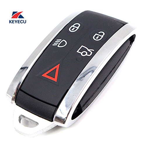 Keyecu Smart Remote Key Case Shell + Key Blank Uncut for JAGUAR X S-Type XF XK XKR 5B - Thumbnail 4