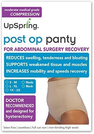 Post Op Panty High Waist: Compression Only (No Silicone) (1X/2X, nude) by Post Op Panty