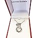 Cute Created Crystal with Silver Alloy Bug Design Girls Pendant Necklace 'I Love You' - Stunning 18-inch Lead & Nickel-Free Silver Chain Necklace – Unique Jewelry for Women with Gift Box