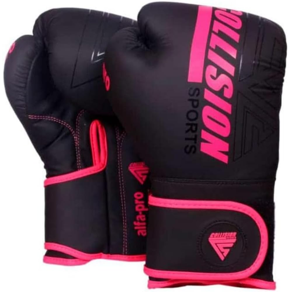 Collision Sports Professional Boxing Gloves | MMA Sparring boxing gloves For Training | Fighting Ventilated Multi-Layered Muay Thai Gloves