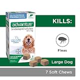 Advantus (imidacloprid) Oral Dog Flea Treatment, Soft Flea Chews for Dogs 23-110 lbs, 7 Doses