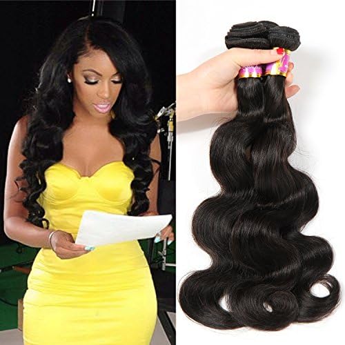 Bobofun Peruvian Body Wave Hair 3 Bundles 8A Virgin Hair Extension 100% Unprocessed Human Hair Weaving Natural Color 16 18 20